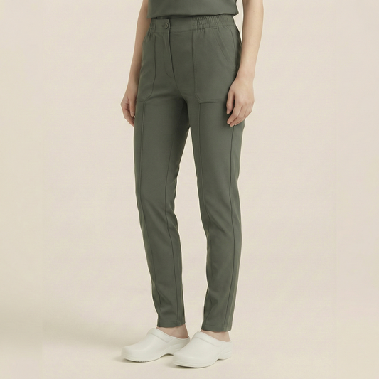 KYRA TROUSER - HAKİ (KADIN SCRUB PANTOLON)