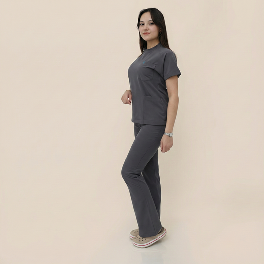 LAGARY S-İSPANYOL - GRİ (KADIN SCRUB)