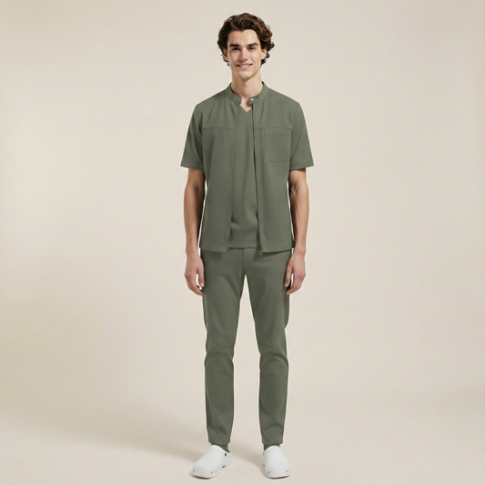 TRIO MEN - HAKİ (ERKEK SCRUB)