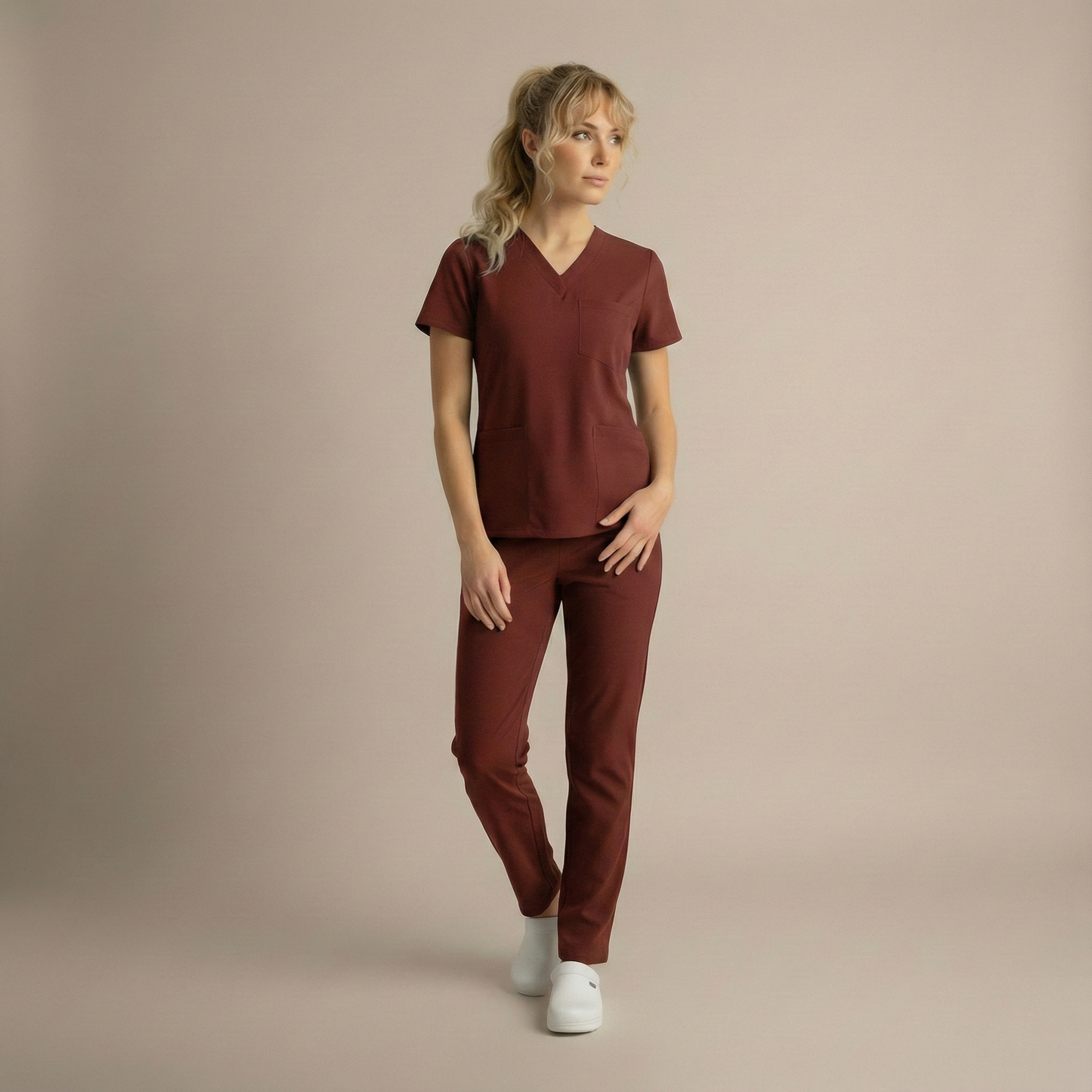 DR GREYS - KİREMİT (KADIN SCRUB)