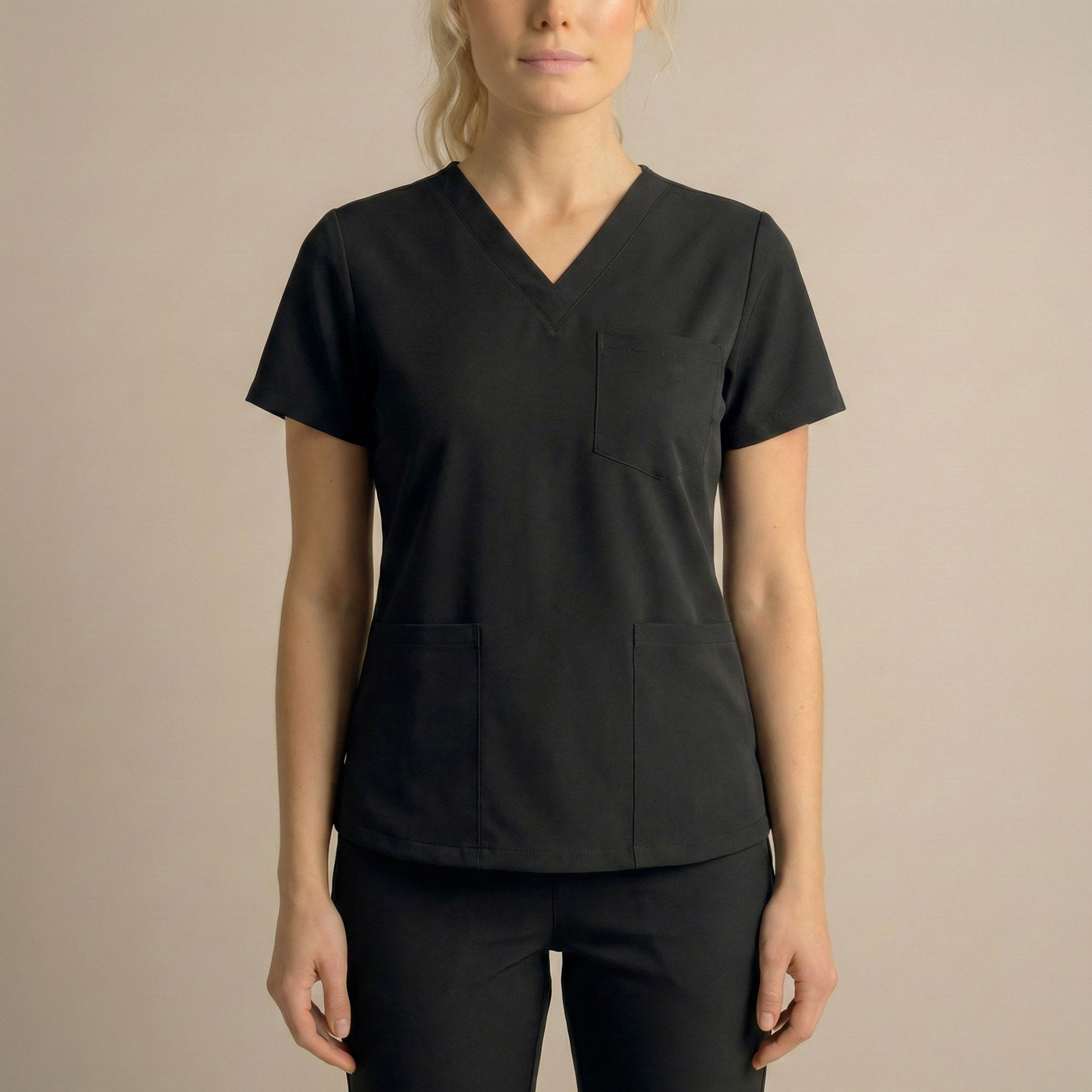GREYS - SİYAH (KADIN SCRUB ÜST)