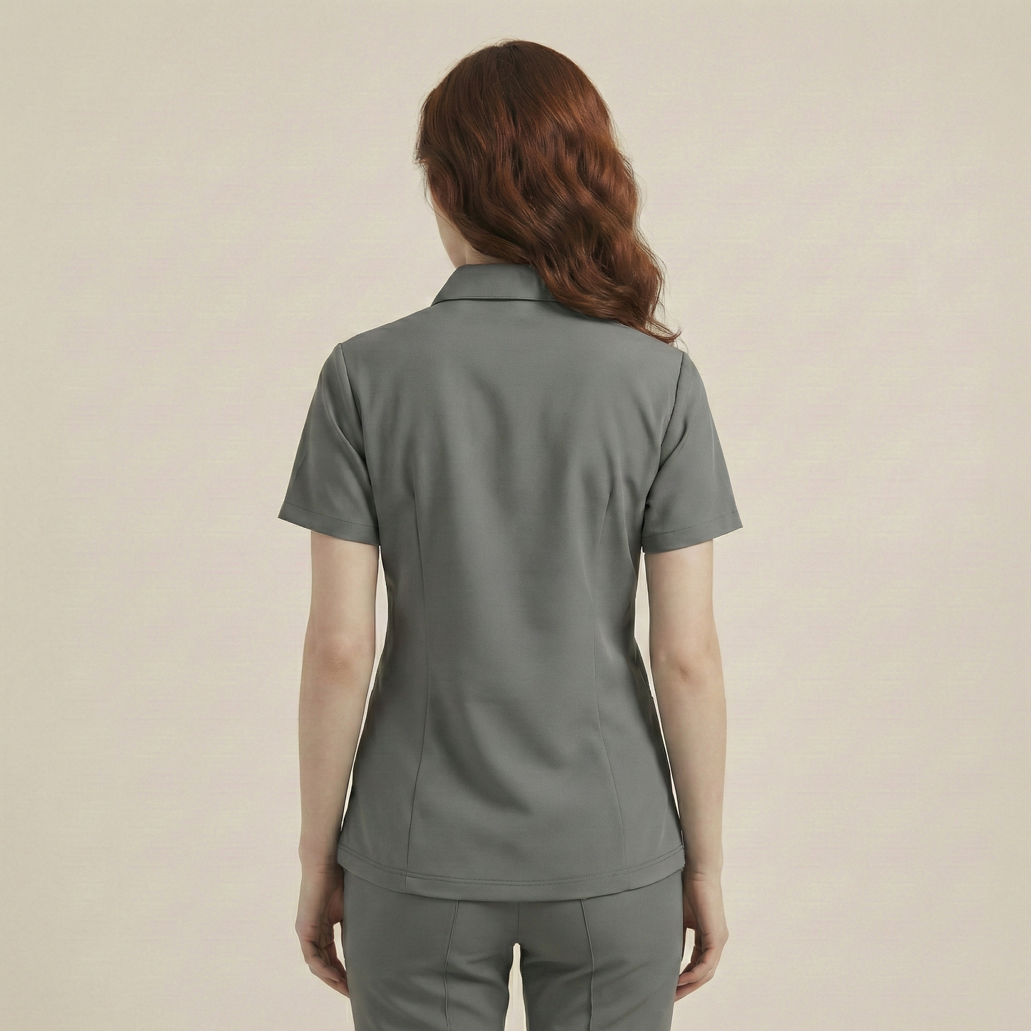 KYRA POLO - GRİ (KADIN SCRUB)
