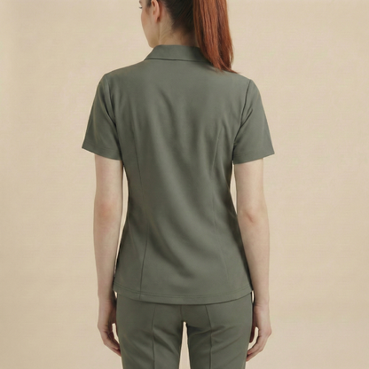 KYRA POLO - HAKİ (KADIN SCRUB)