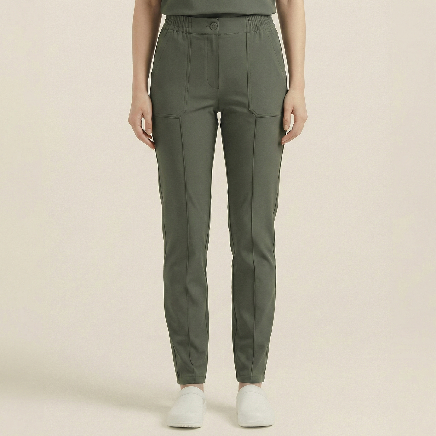KYRA TROUSER - HAKİ (KADIN SCRUB PANTOLON)