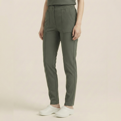 KYRA TROUSER - HAKİ (KADIN SCRUB PANTOLON)