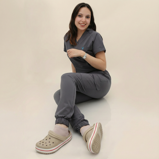 LAGARY S-HOOD - GRİ (KADIN SCRUB)