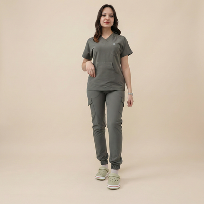 LAGARY S-HOOD - HAKİ (KADIN SCRUB)