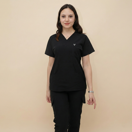 LAGARY S-HOOD - SİYAH (KADIN SCRUB)