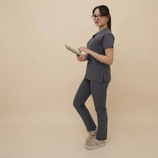 LAGARY SHE - GRİ (KADIN SCRUB)