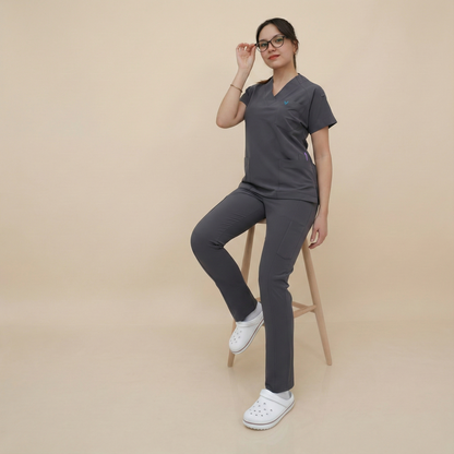 LAGARY SHE - GRİ (KADIN SCRUB)