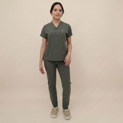 LAGARY SHE - HAKİ (KADIN SCRUB)