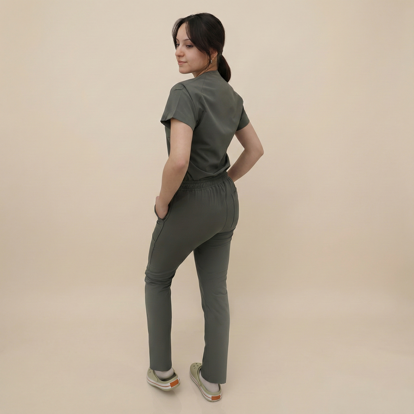 LAGARY SHE - HAKİ (KADIN SCRUB)