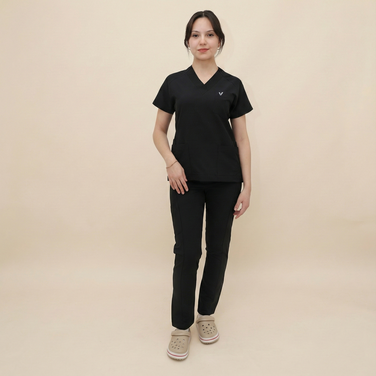 LAGARY SHE - SİYAH (KADIN SCRUB)