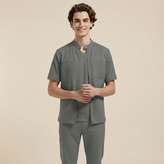 TRIO MEN - GRİ (ERKEK SCRUB)