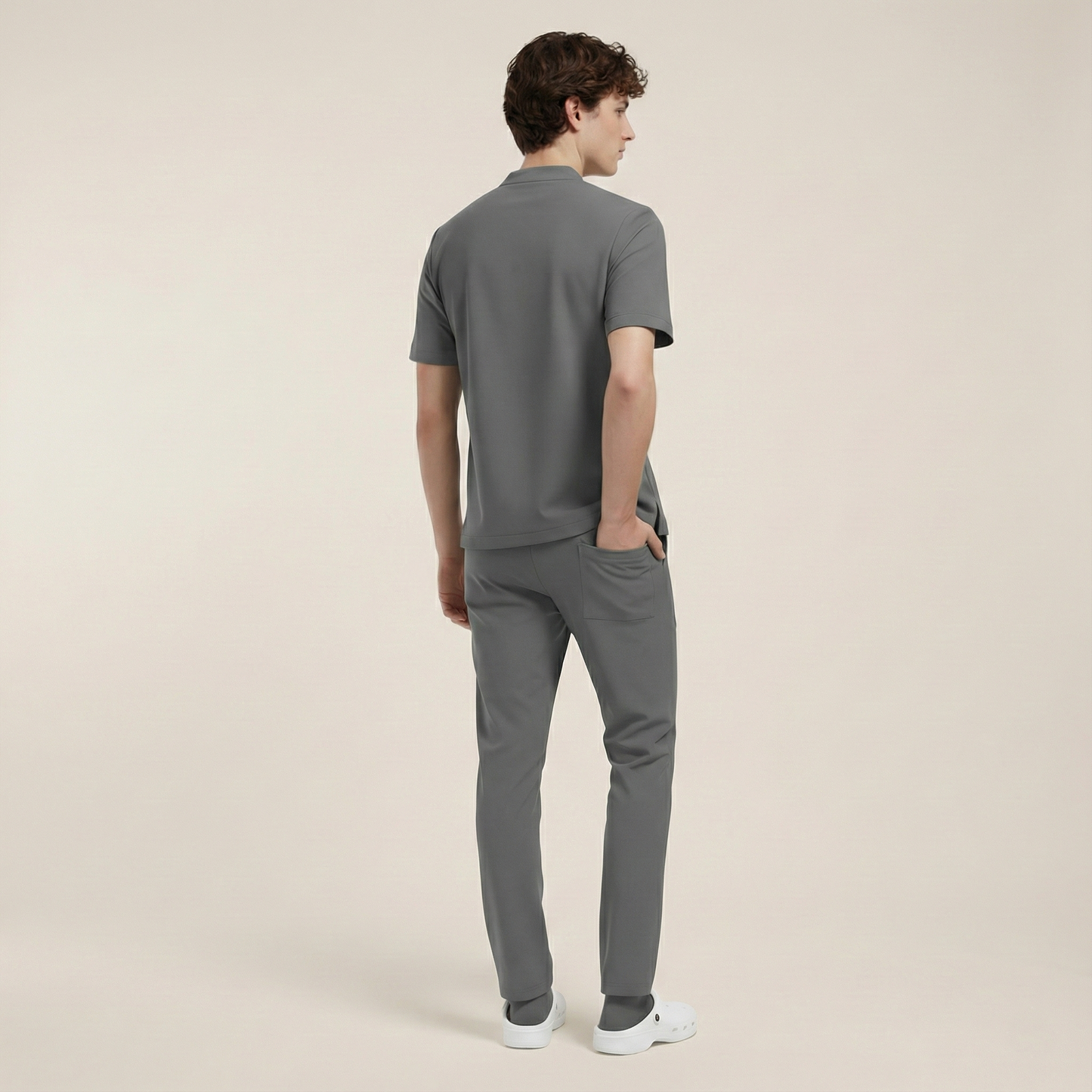 TRIO MEN - GRİ (ERKEK SCRUB)