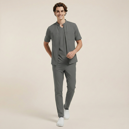 TRIO MEN - GRİ (ERKEK SCRUB)