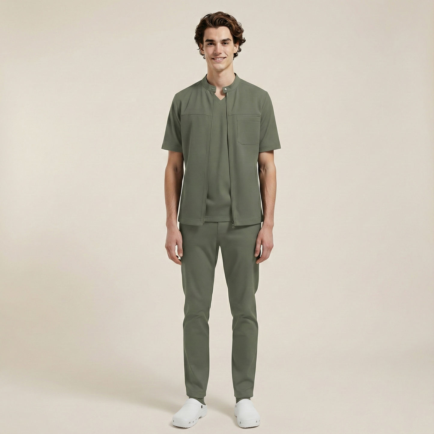 TRIO MEN - HAKİ (ERKEK SCRUB)