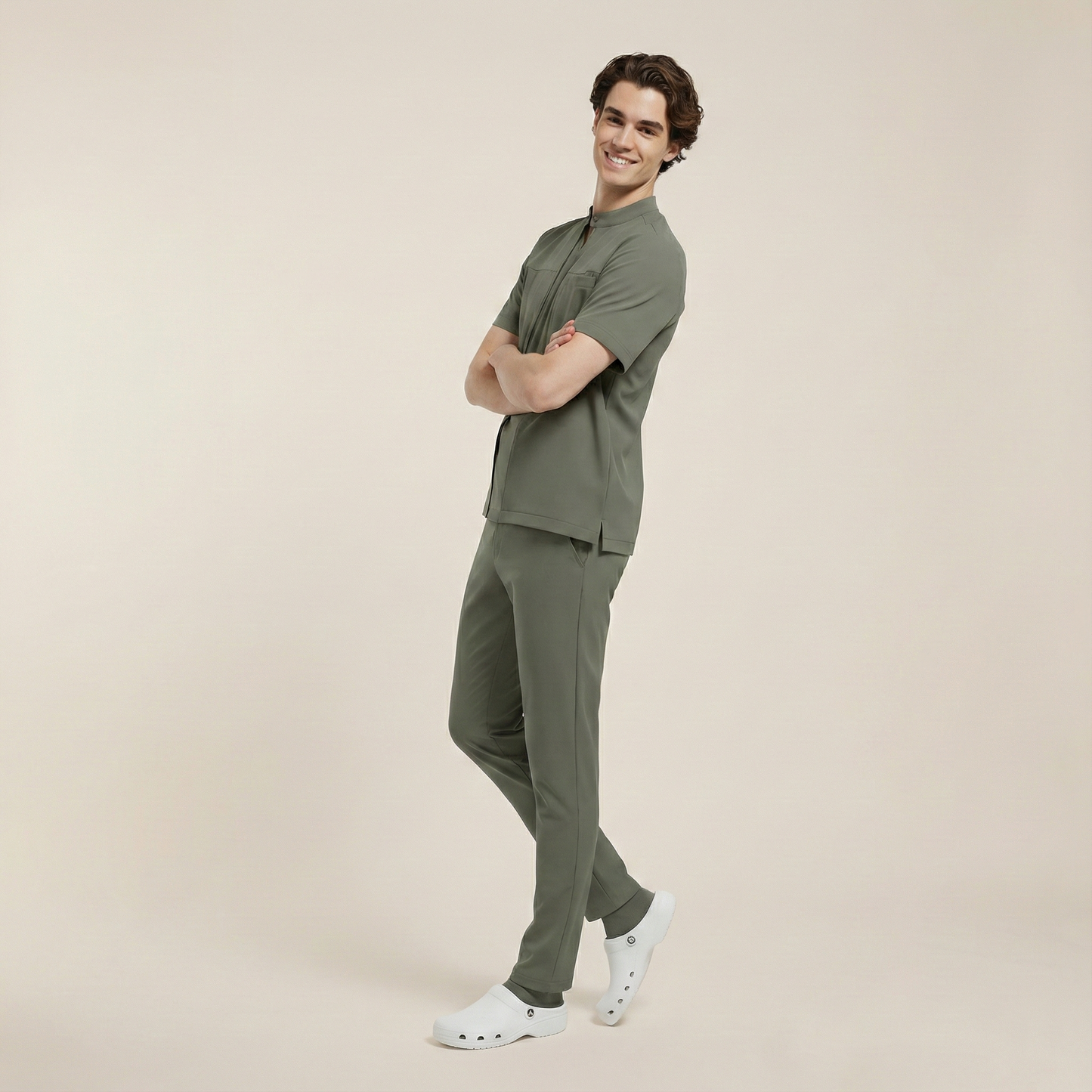 TRIO MEN - HAKİ (ERKEK SCRUB)