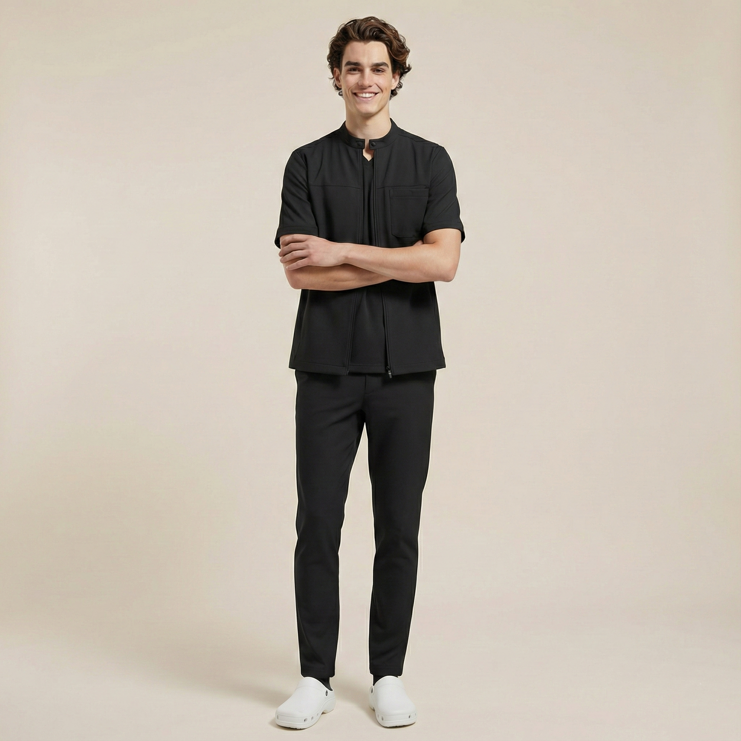 TRIO MEN - SİYAH (ERKEK SCRUB)