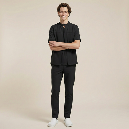 TRIO MEN - SİYAH (ERKEK SCRUB)